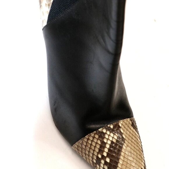 Gucci Daisy Python Cap Toe Heel Ankle Bootie Womens EU 37 US 6 - Picture 8 of 16